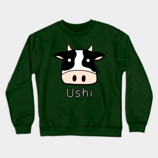 Ushi (Cow) Japanese design in color Crewneck Sweatshirt